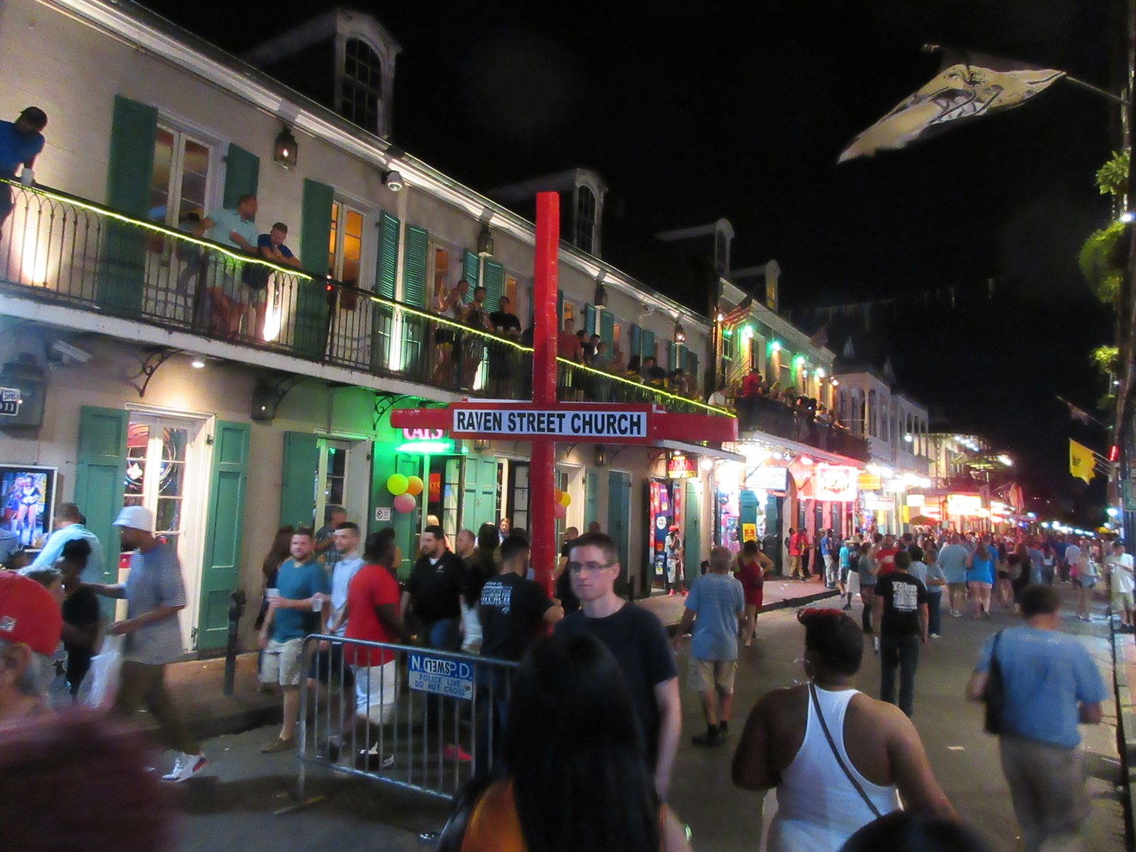 A summer night crowd on Bourbon Street. This year, hospitality workers say, the crowds thinned and the tips followed.