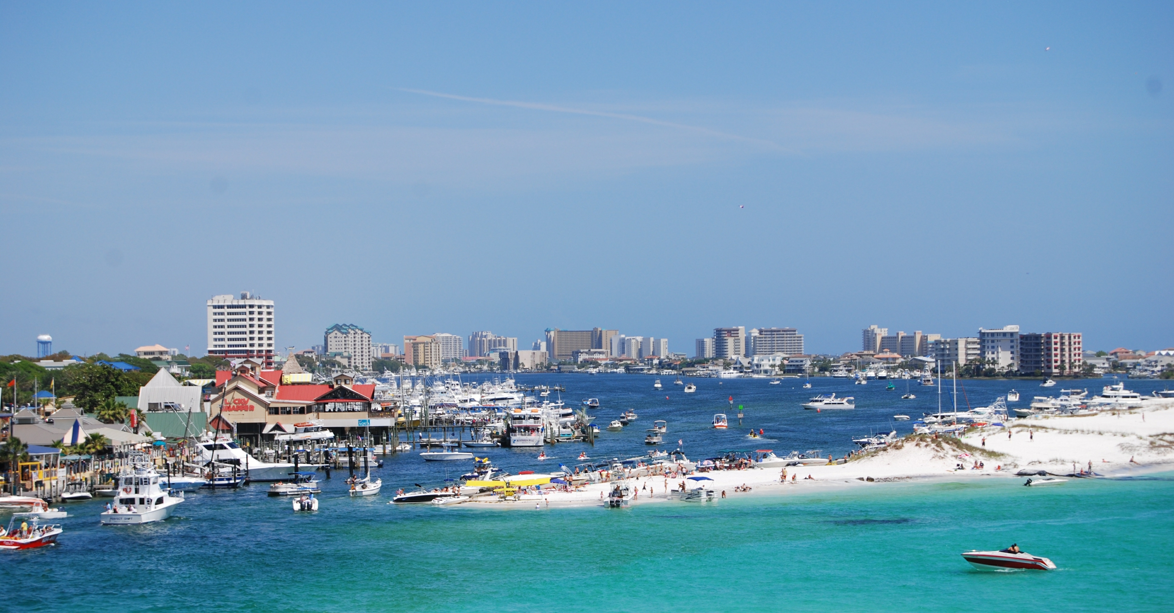 Destin Harbor. Isaias made landfall near Destin with 105 mph winds late Friday.