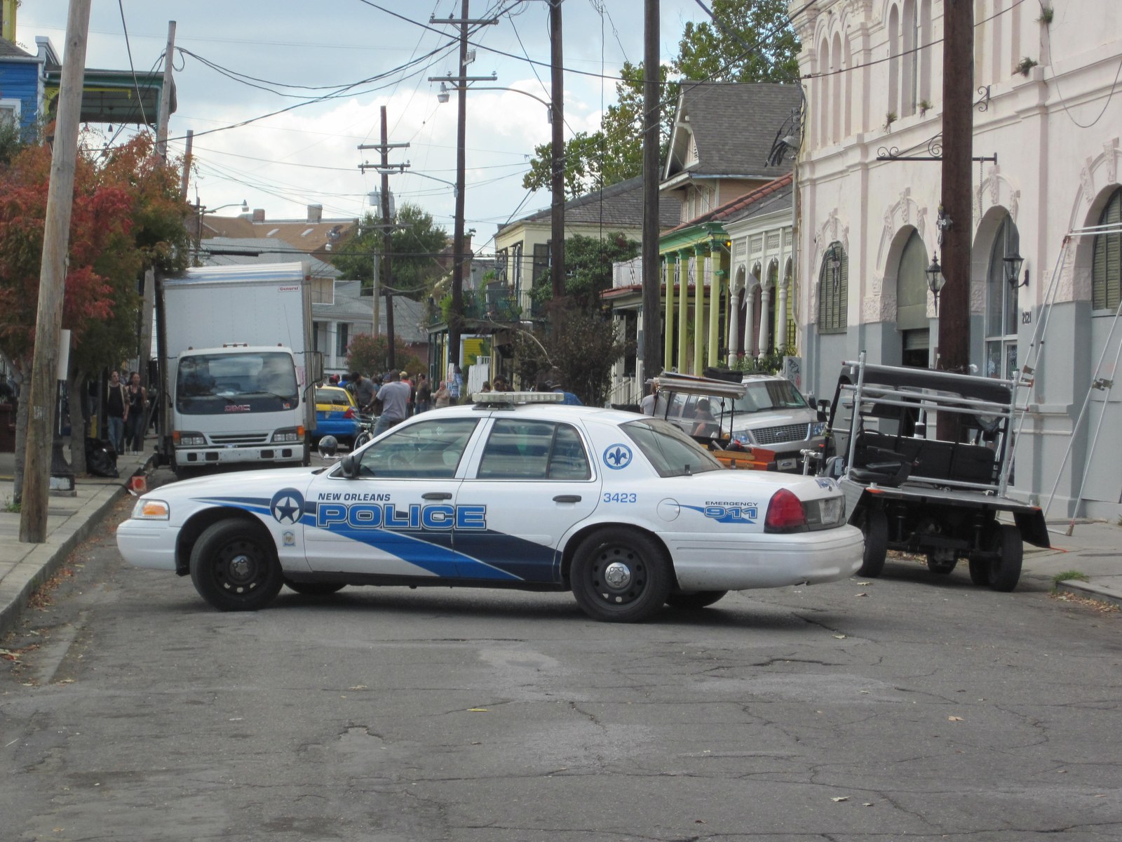 An NOPD cruiser on a neighborhood street. The reforms now stand or fall on the department's own supervision.