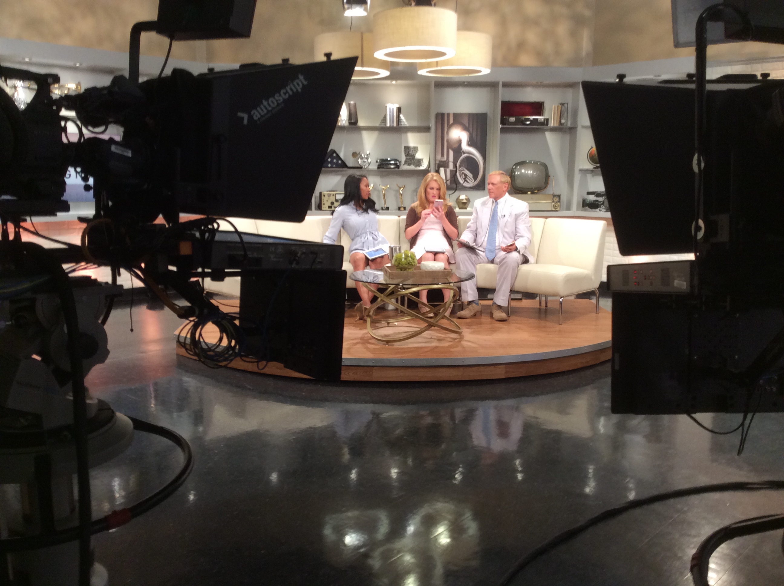 The WWL morning show set. Investigative reporter David Hammer’s Aug. 24 report on Holmes’s finances prompted the judge’s Sept. 11 complaint to the NOPD.