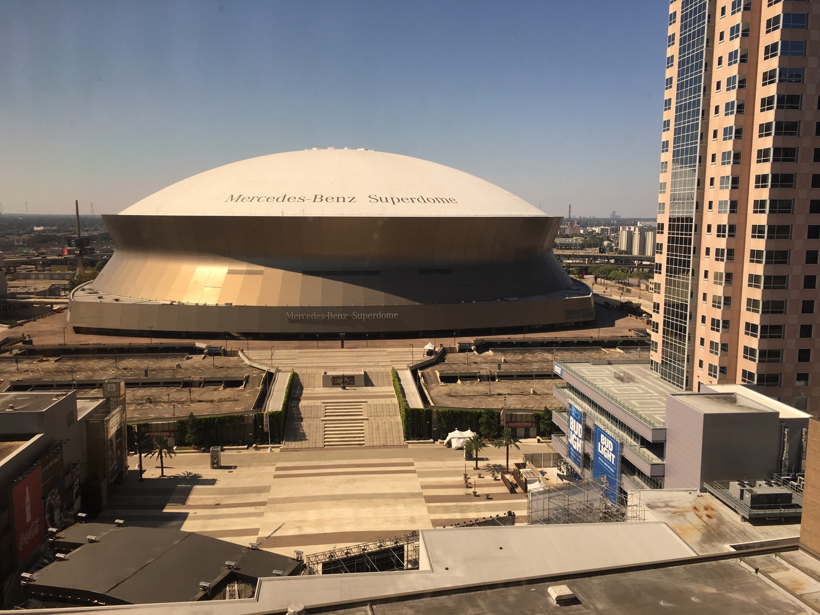 The Superdome in October 2016, when it still carried the Mercedes-Benz name. Linebacker Jaylan Ford and safety Lorenzo Styles Jr. return to the active roster on Sunday.