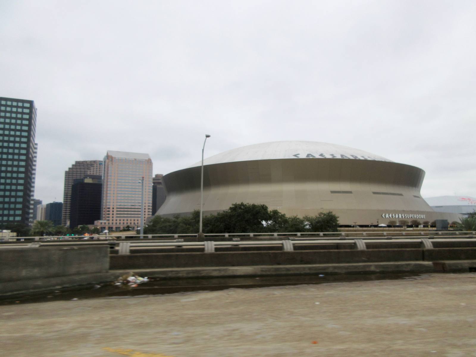 The Dome from the Claiborne Avenue side. Wednesday's workout was the second wave of auditions this week; ten more free agents tried out on Tuesday.
