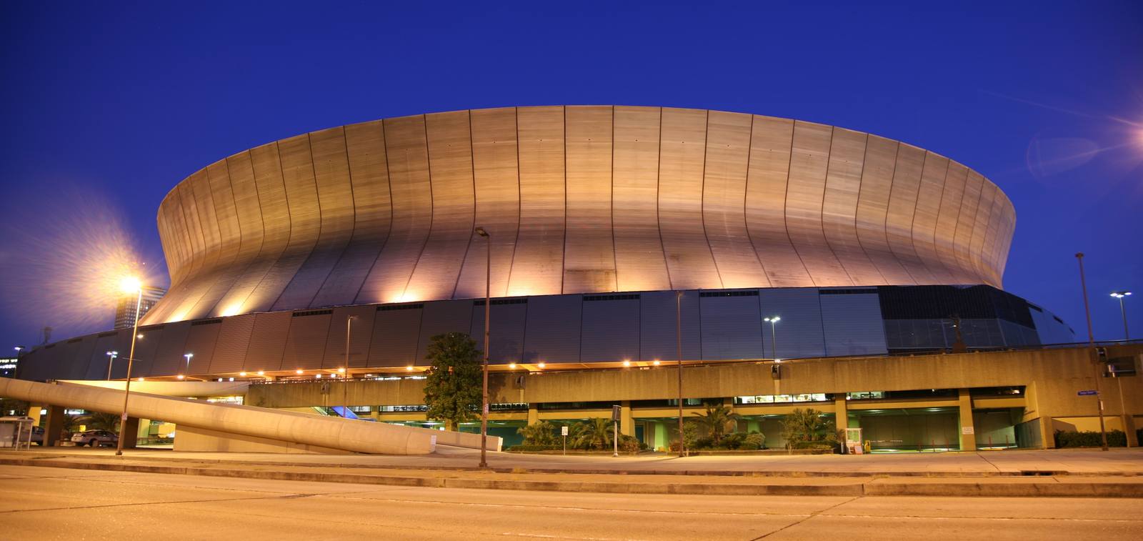 The Superdome at night. The 1-2 Saints host Atlanta on Monday night.