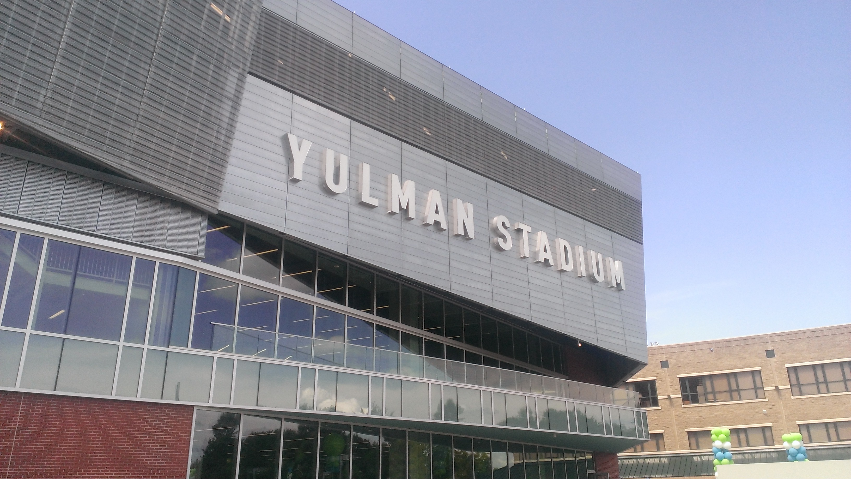 Yulman Stadium's facade. The Green Wave are 0-1 in the American Conference after the loss.