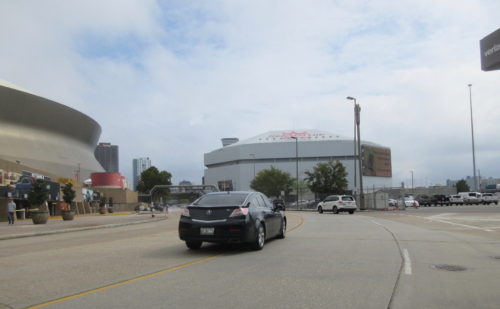 The Smoothie King Center with the Caesars Superdome next door. New Orleans landed the event after losing WrestleMania 42.